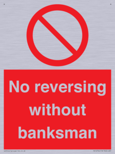 No reversing without banksman